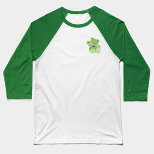 Green Nonbinary Pride Frog Baseball T-Shirt